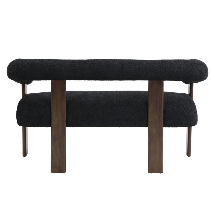 Modern Round Armrest Loveseat