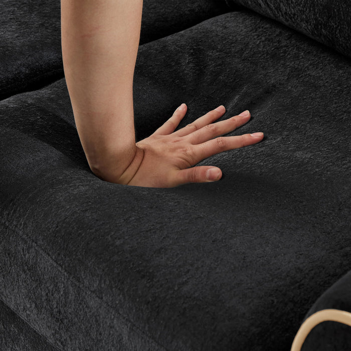 Pull Out Sofa Bed With Adjustable 3 Position Backrest, USB Charging Ports, Side Pockets