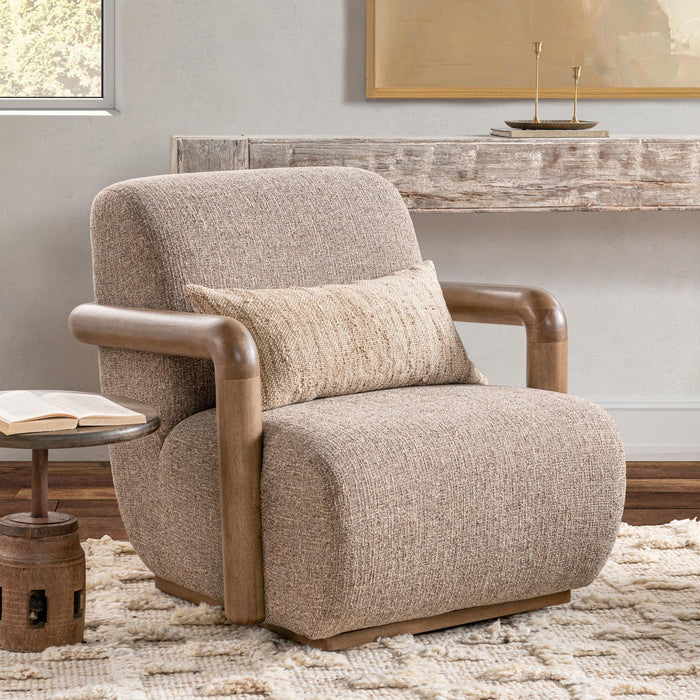 Welson - Swivel Accent Chair - Warm Mocha