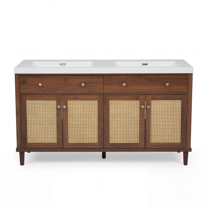 Bathroom Vanity With Double Sink, Large Storage Space