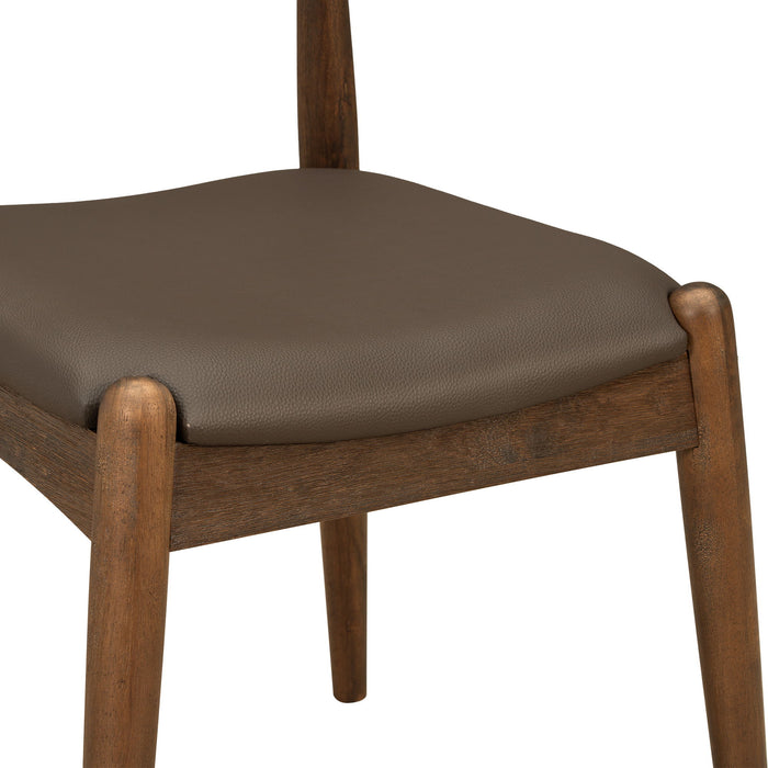 Dining Chairs With Ergonomic Backrest (Set of 2)