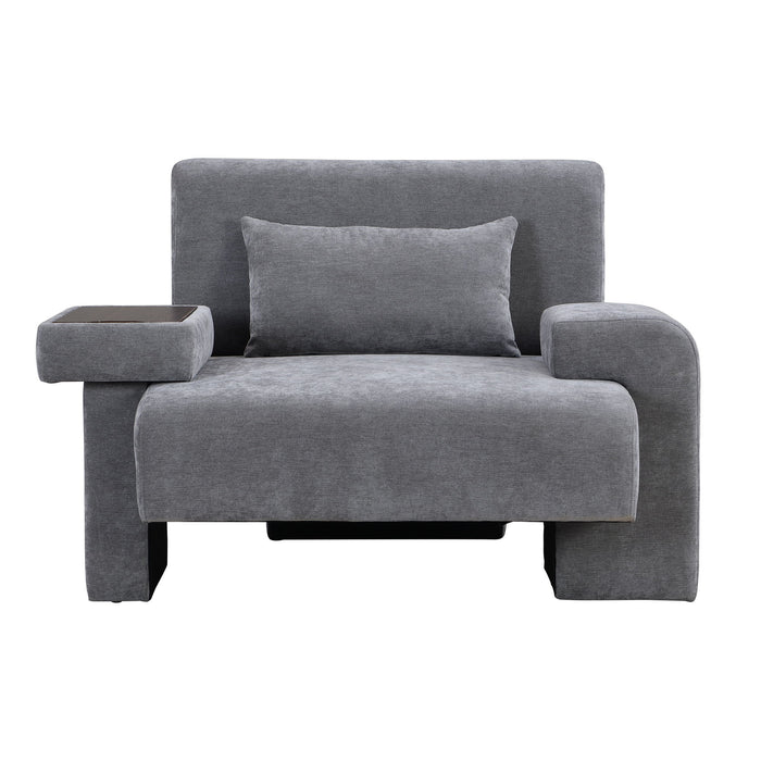 Modern Oversized Armchair With Soft Cushion For Living Room