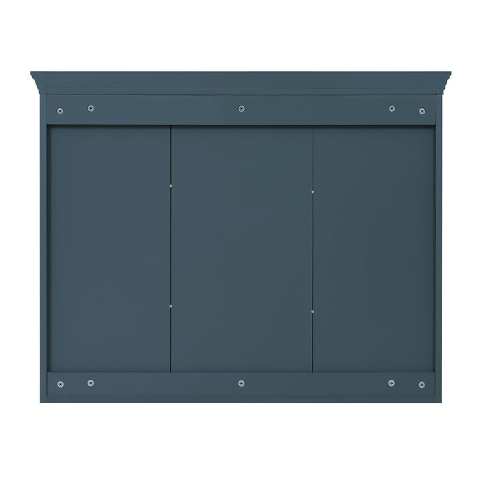 Wall Mount Mirror Cabinet With Adjustable Shelves, Soft Closing Hinges