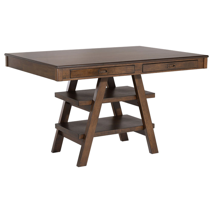 Ferrara - 2 Drawer Counter Height Table - Walnut