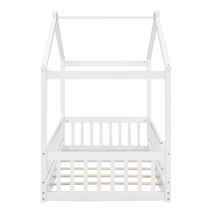 Bed House Bed Frame With Fence