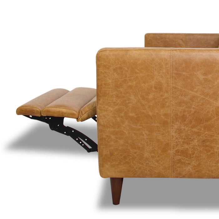 Christopher - Electric Inclining Sofa Left Facing - Tan