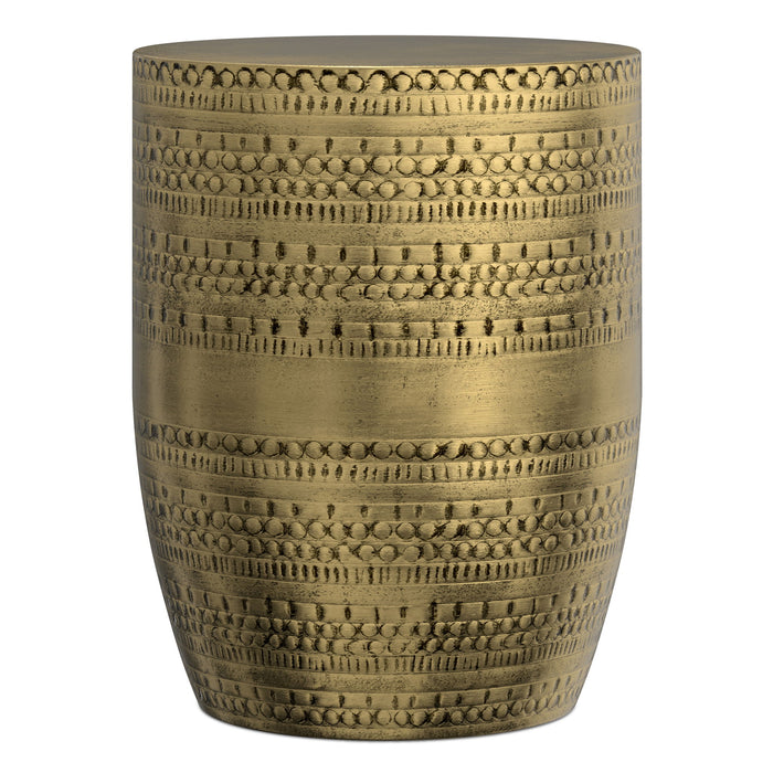 Johnsen - Handcrafted Large Metal Accent Table