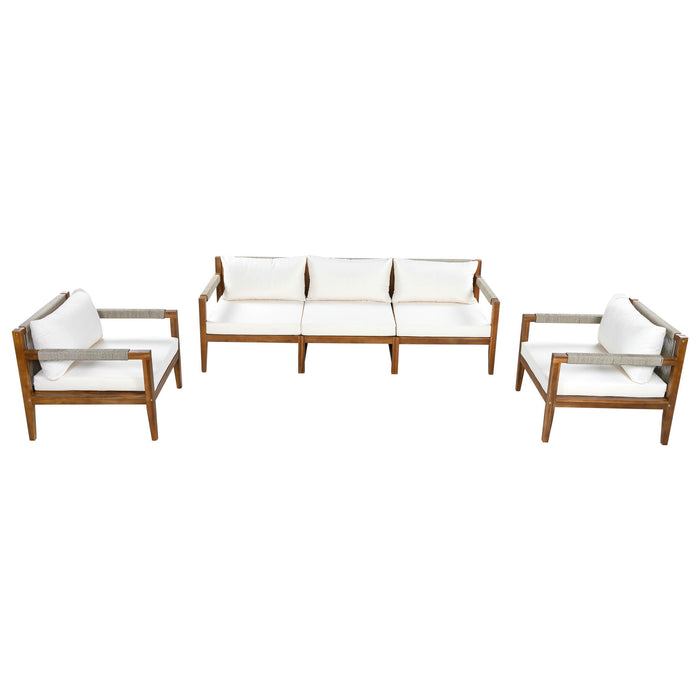 3 Piece Outdoor Sectional Sofa Set