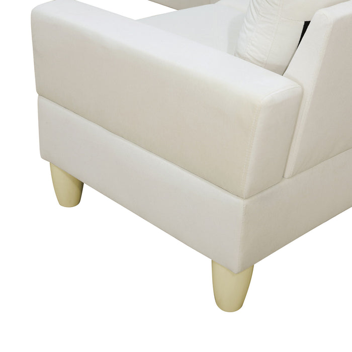 Modular L - Shaped Sectional Sofa 6 Seater 4 Piece Couch With Chaise