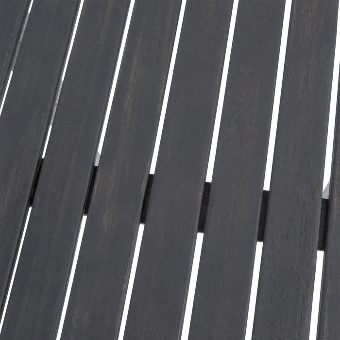 Outdoor Minimalist Acacia Wood Rectangle Bar Table