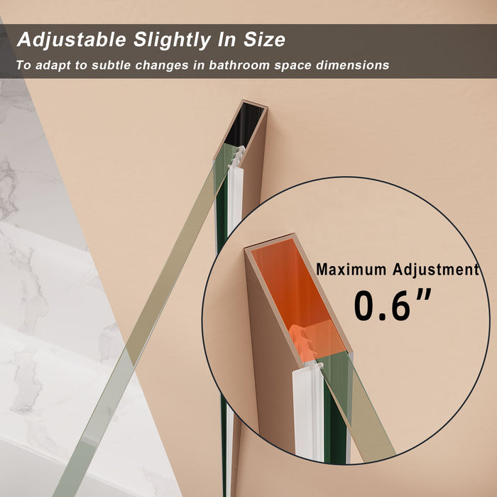 Frameless Neo Angle Shower Door WithTempered Glass