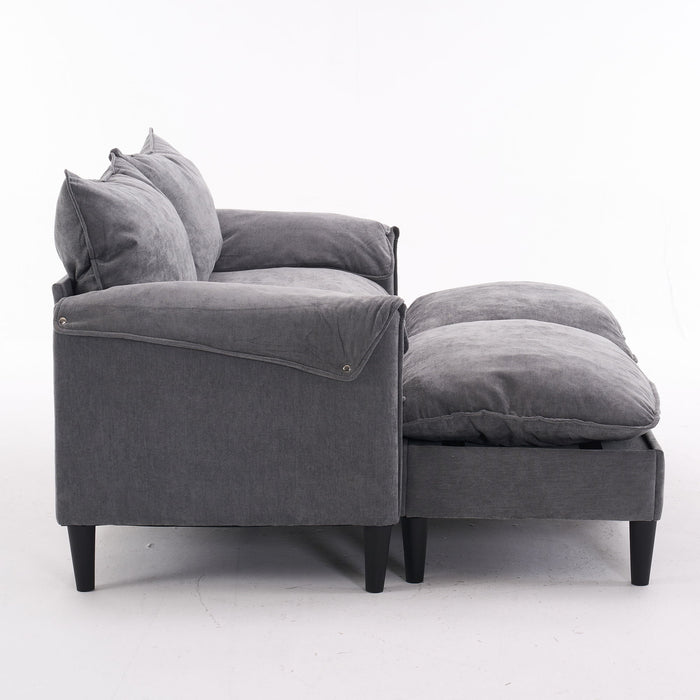 Convertible Combination Sofa With Footstools With Storage