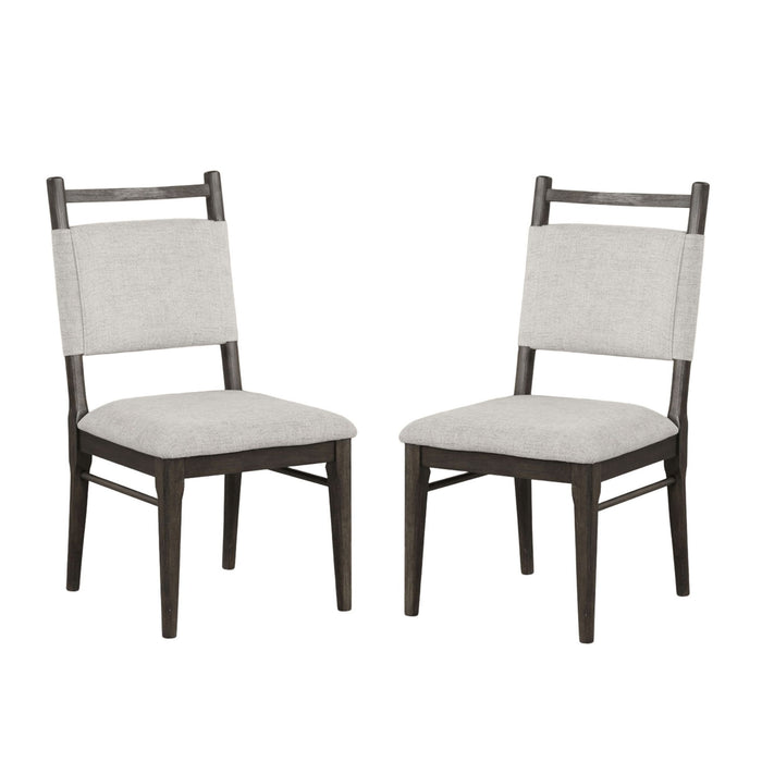 Upholstered Side Chairs (Set of 2) - Dark Walnut