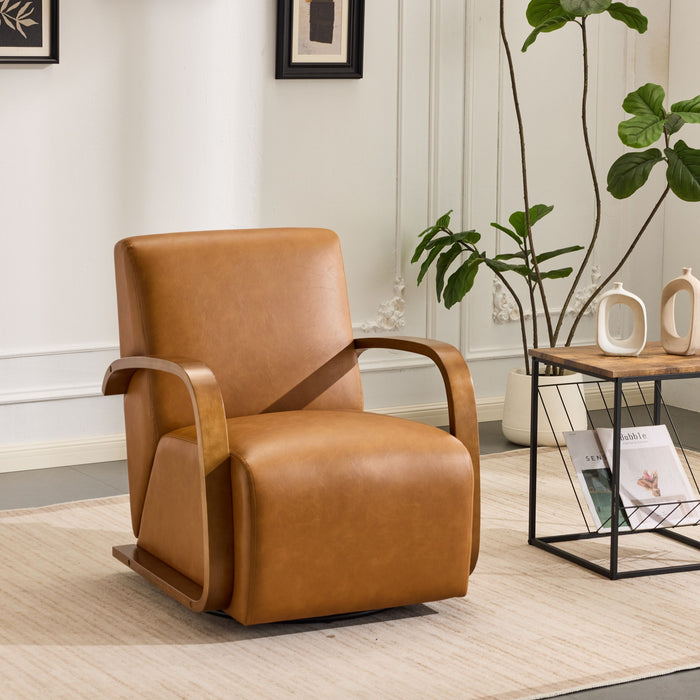Swivel Accent Rotatable Ergonomic Single Chair For Living Room