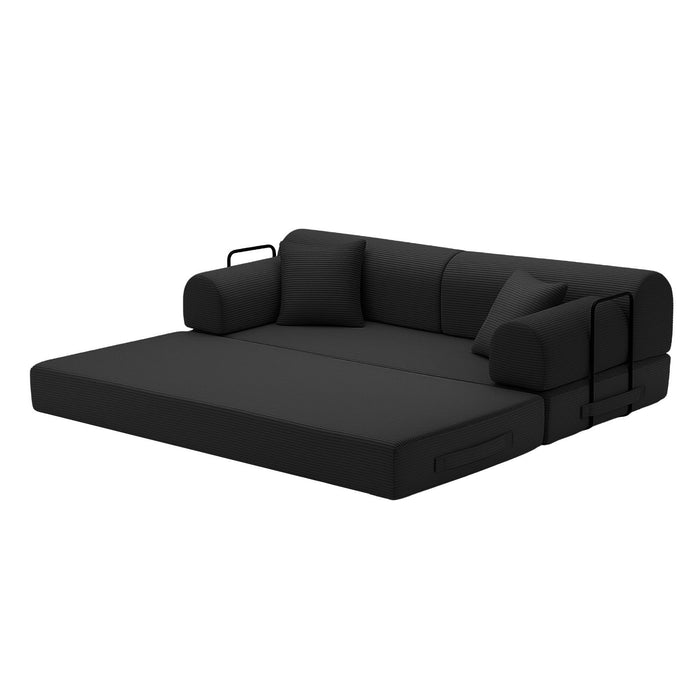 Convertible Sleeper Sofa Bed, Floor Lounge Couch For Living Room