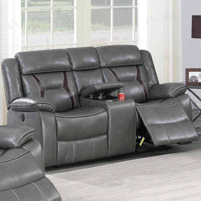 Living Room Set With Pillow Armrest And Tufted Backrest