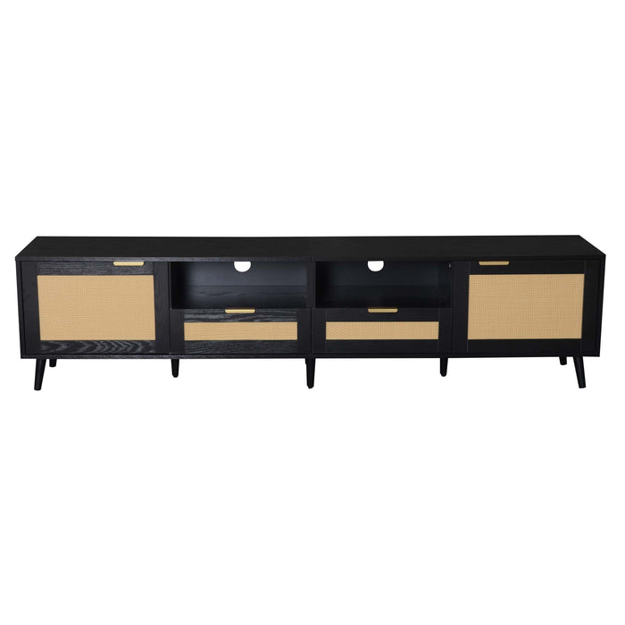 TV Stand, Media Console With Cable Management