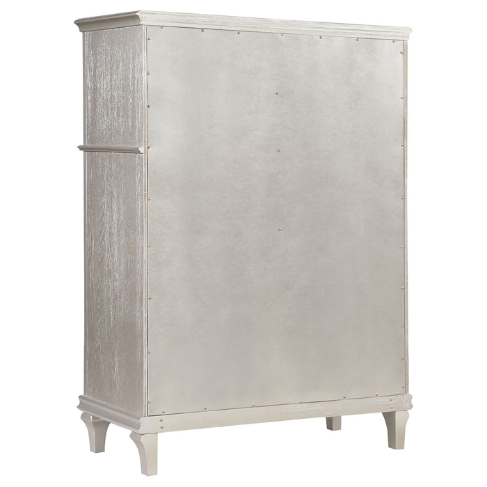 Katerina - 5 Drawer Chest With Hidden Drawer - Oak