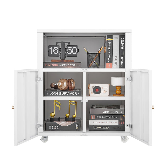 Home Office Printer Stand With Wheels And File Cabinet