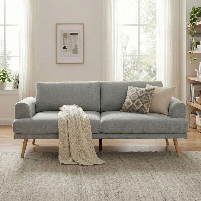 3 Seater Sofa For Living Room - Gray