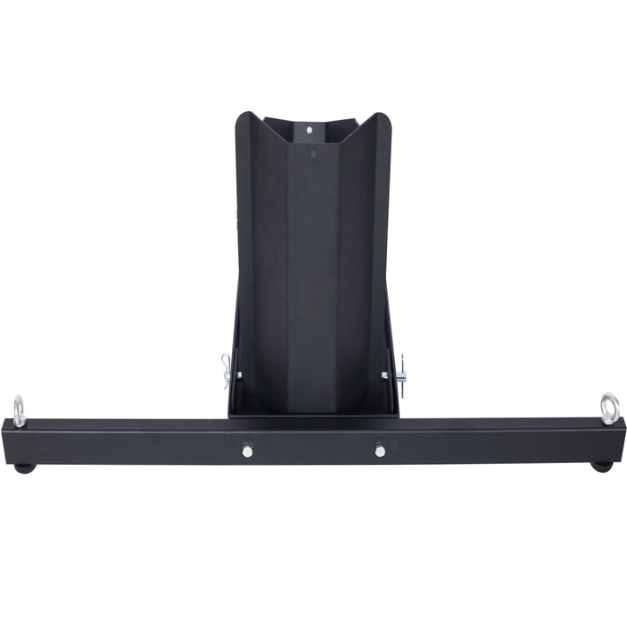 Heavy Duty Adjustable Motorcycle Stand / Wheel Chock 1800 Lb Capacity - Black