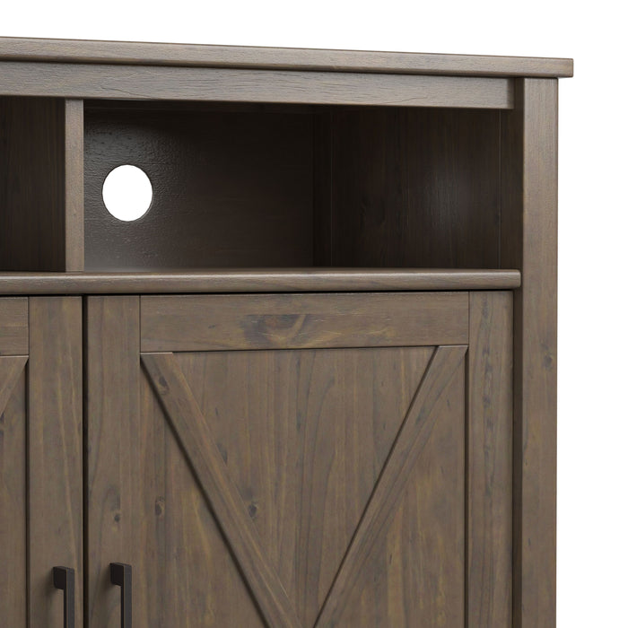 Ela - Medium Storage Cabinet - Smoky Brown