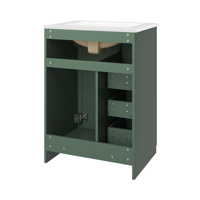 Modern Bathroom Vanity With 1 Door And 3 Drawers