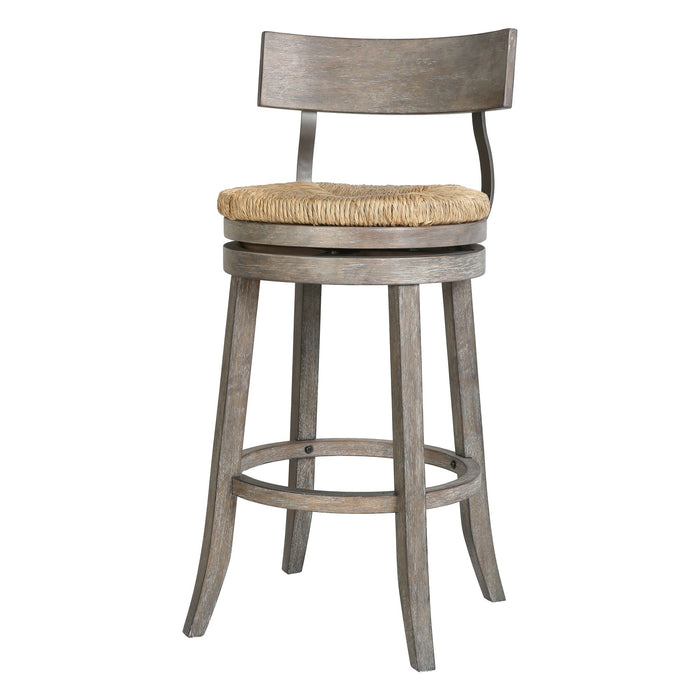 Stool With Natural Seagrass Seat
