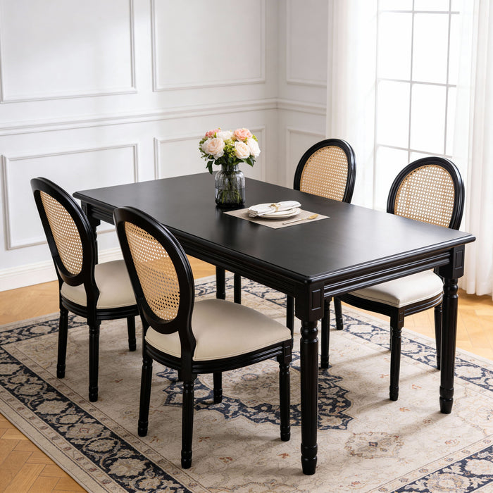 French Country Dining Chairs With Round Back (Set of 2)