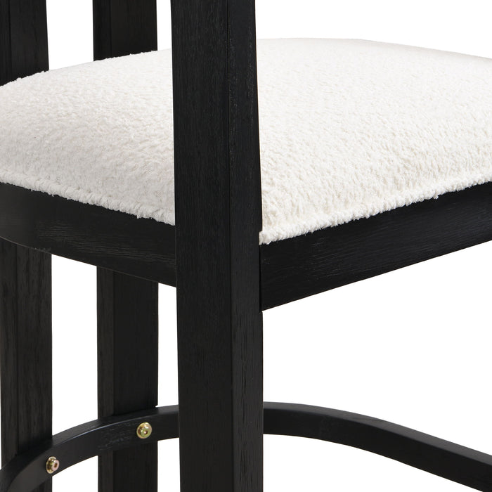 Contemporary Upholstered Counter Stools Set