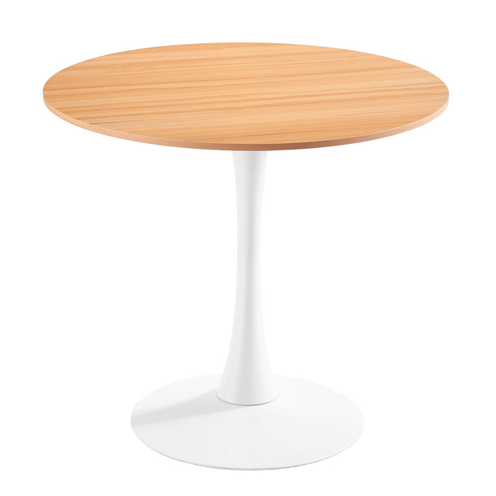 Mid-Century Tulip Table With Round Top, Pedestal Base