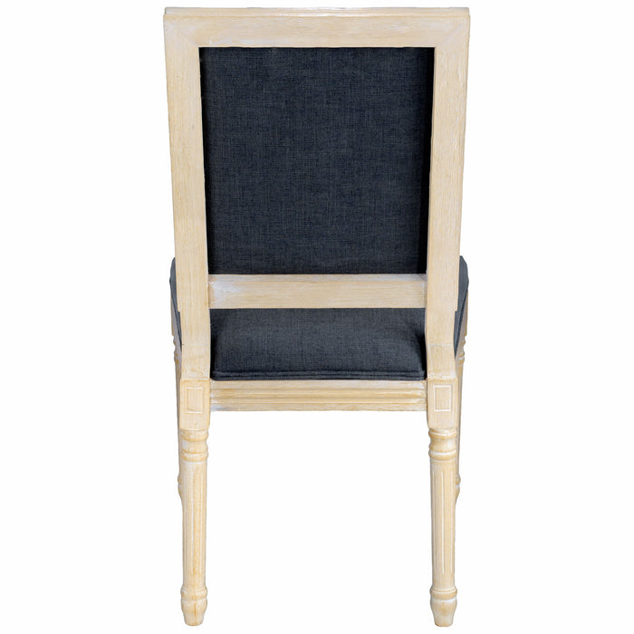 Dining Chairs With Upholstered Square Back (Set of 2)