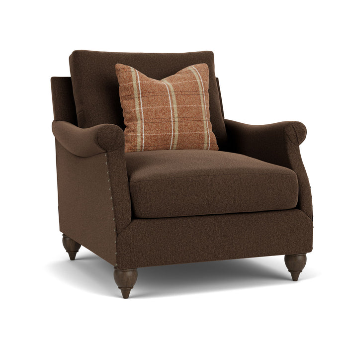 Veda - Fabric Chair With Nailhead Trim