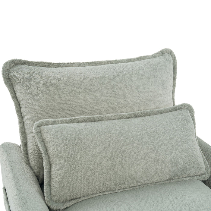 Modern Sofa Set With Double Layer Cushion And Side Storage Pockets