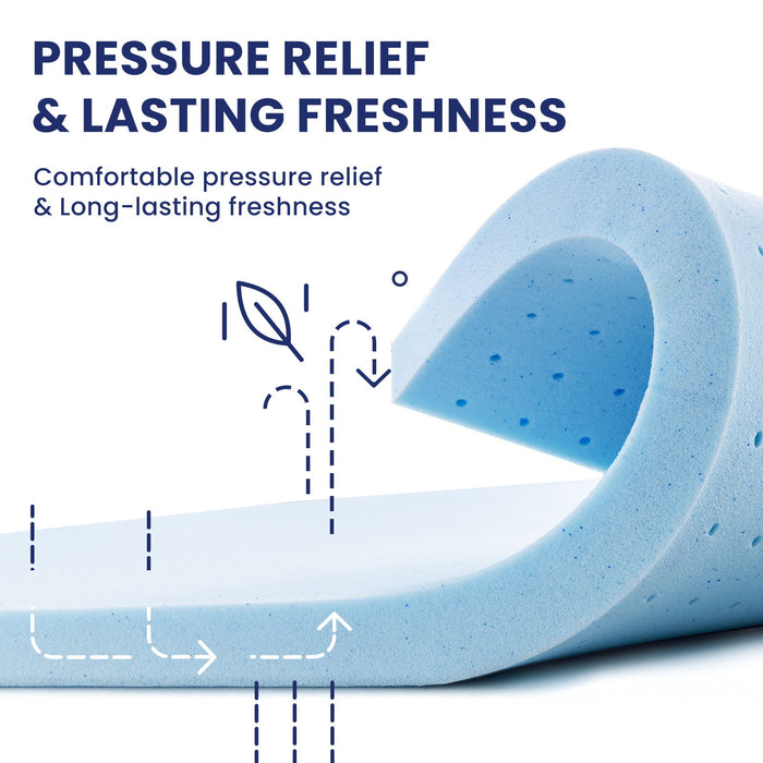 14" King Mattress Hotel Collection Hybrid Mattress With Gel Memory Foam & Pocket Springs - Brown / White