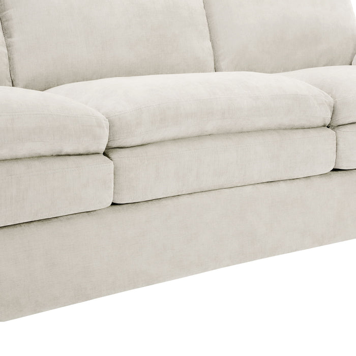 Cozy Upholstered Cushion Armchair For Living Room
