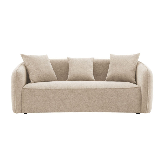 Keith - Sofa With 3 Pillows, Living Room Seating - Beige