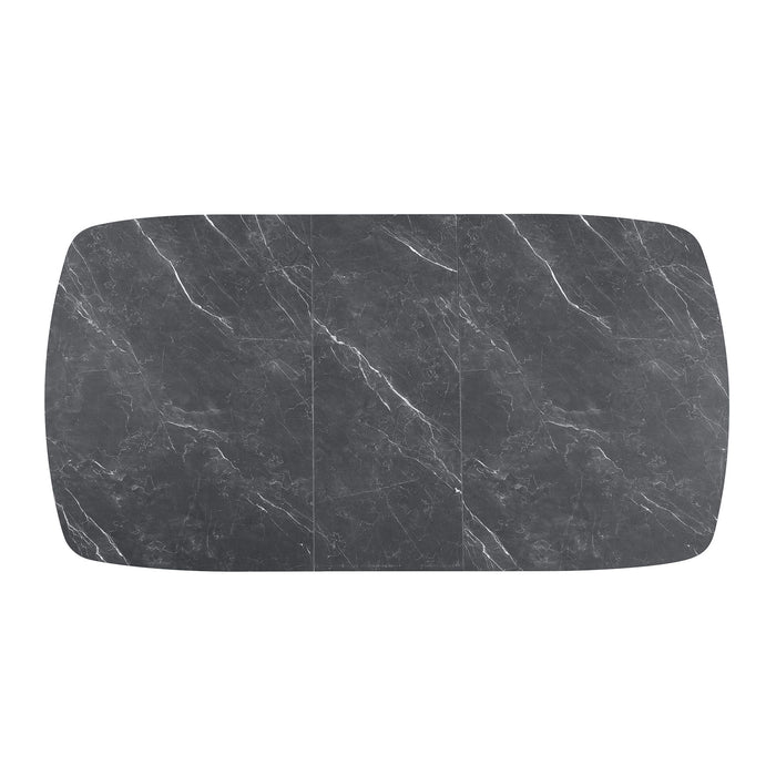 Idlewild - Extension Leaf Dining Table With Tapering Pedestal Base - Black