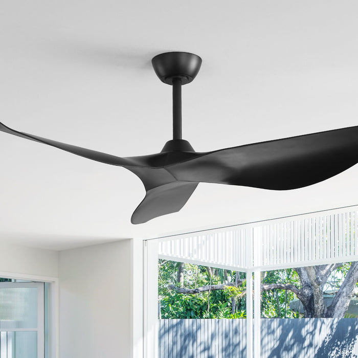 38" Ceiling Fan Without Light With DC Motor And Remote Control