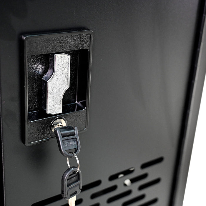 16 Bay Mobile School Charging Cart Station For Chromebook, Tablet And Laptop Computer With Power Strip Included