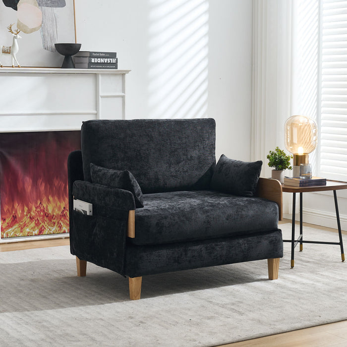 Mid Century Modern Foldable Sofa Bed, 3 In 1 Convertible Sleeper With 3 Pillows