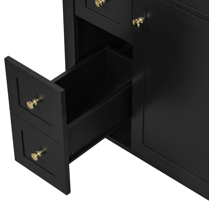 Modern Black Bathroom Vanity With Sink