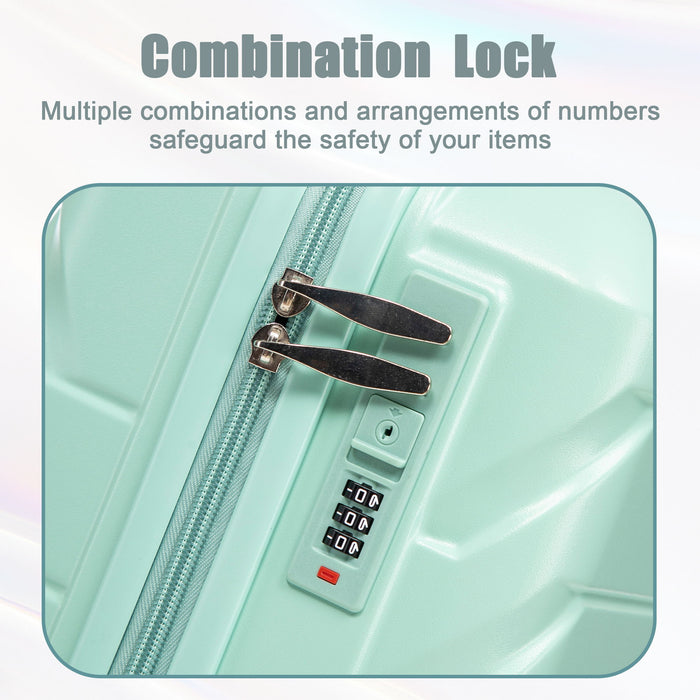 Spinner Luggage Set With Combination Lock