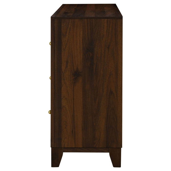 Anza - 6 Drawer Dresser Cabinet - Walnut