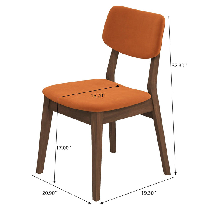 Carlos - Solid Back Side Chair (Set of 2)