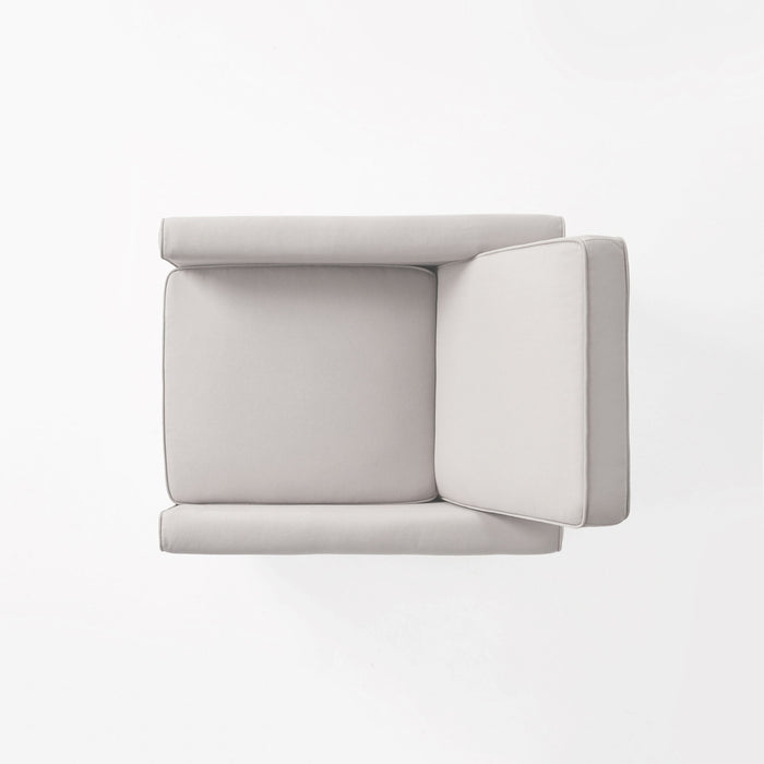 Upholstered Push Back Recliner Chair For Living Room