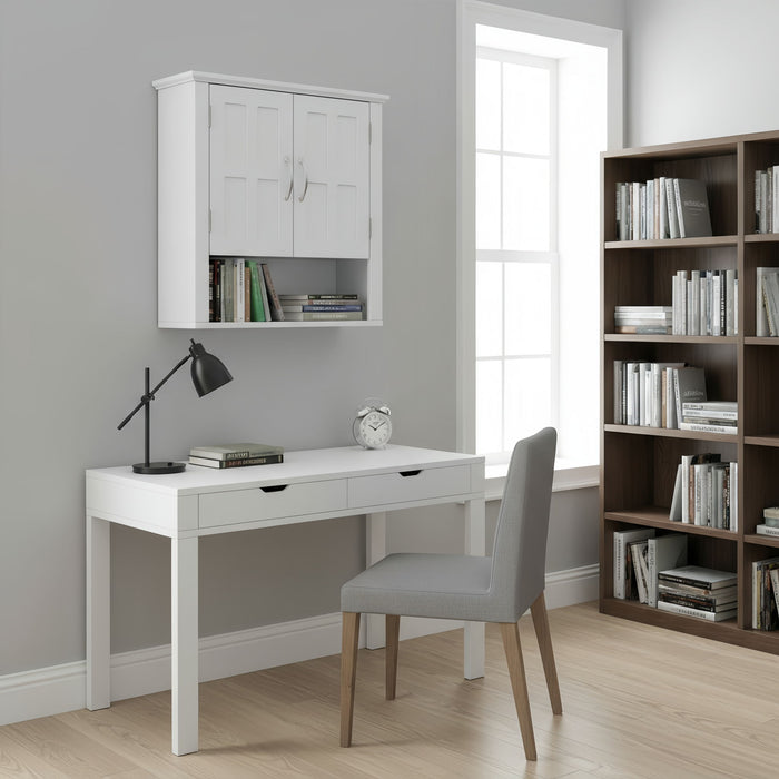 Multi Functional Wall Mounted Cabinet With Adjustable Shelves For Bathroom