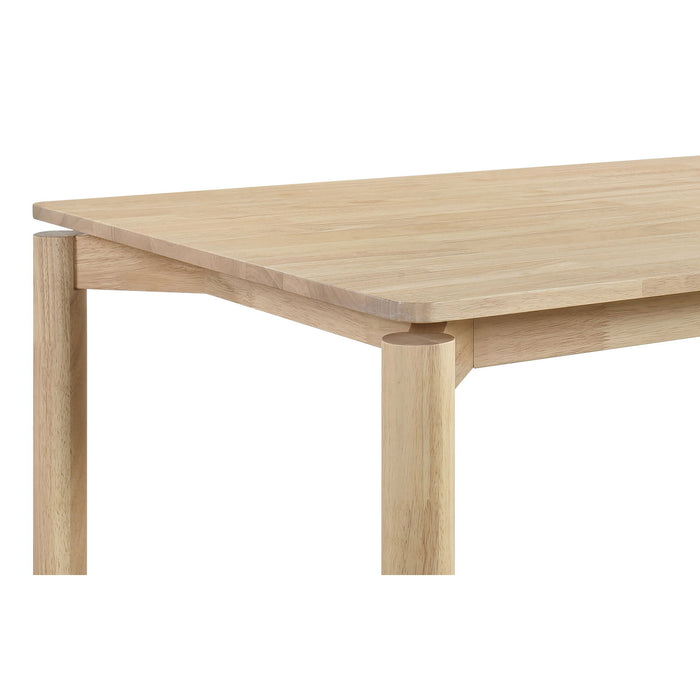 Svenstra - Rectangular Dining Table Set With Armless Side Chairs, Wood, Natural Walnut, 59 X 35.5 X 30 Inches