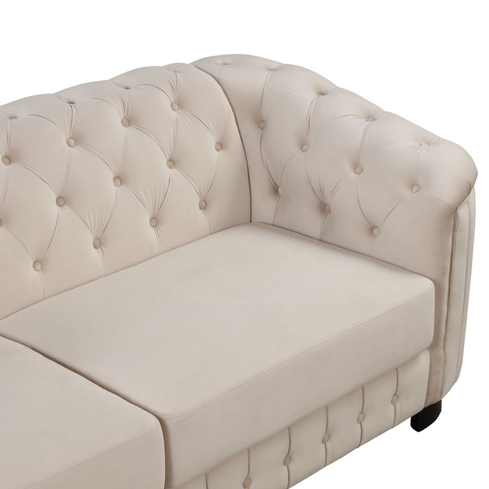 Sofa With Thick Removable Seat Cushion, 3 Seater