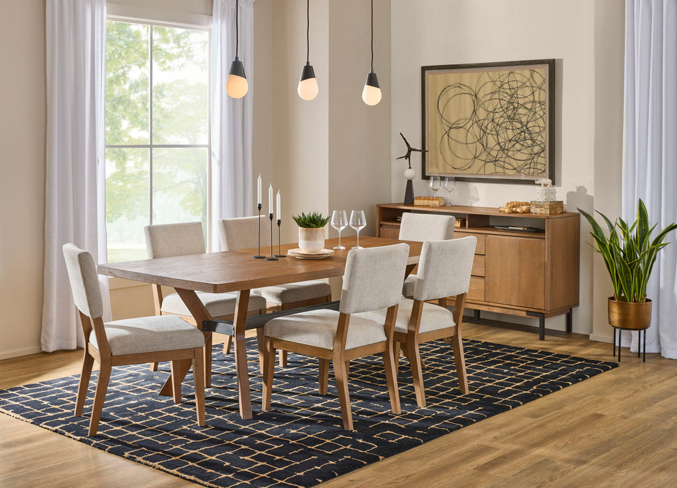 Millwork - Dining Chair (Set of 2) - White / Light Brown